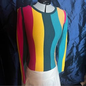 Contemporary Jewel Tone Striped Shirt